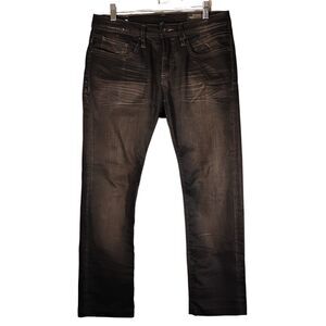 Buffalo David Bitton Evan-X jeans mens 30x32 black gray slim fit stretch